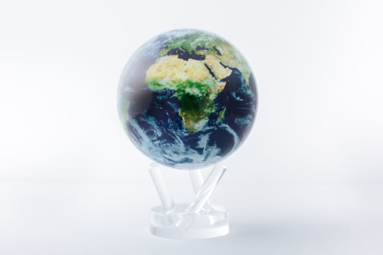 Earth with clouds